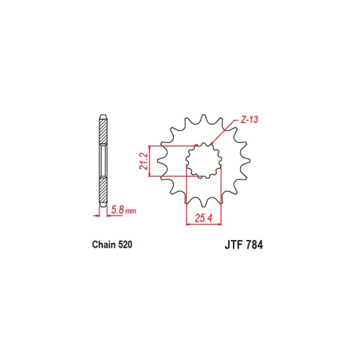 JTF 784 lánckerék